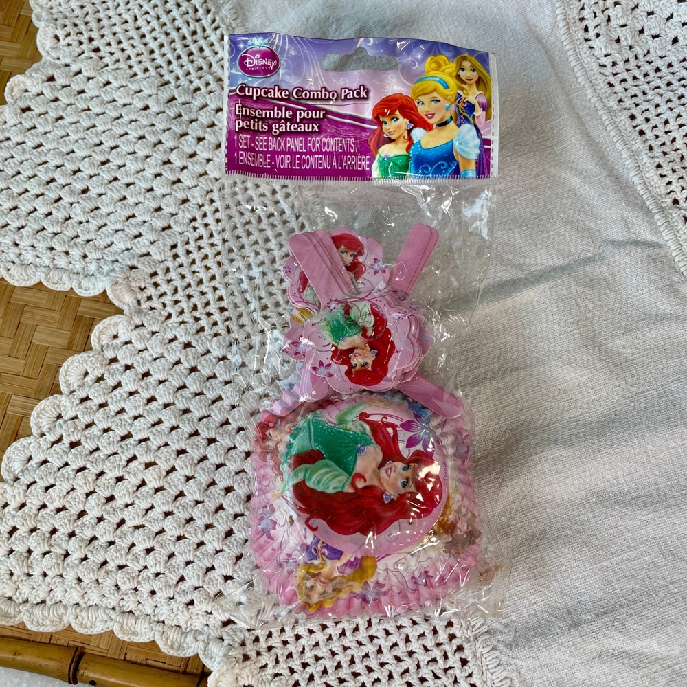 Disney Princess Cupcake Combo Pack 36pc Ariel Cinderella Rapunzel 2013 New Party